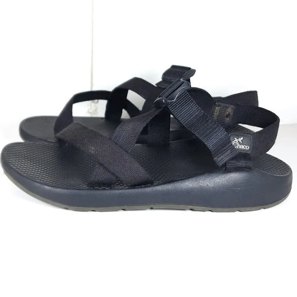 Chaco Men's Z Cloud Size US11 Black Strappy Outdoor Sport Sandals Shoes